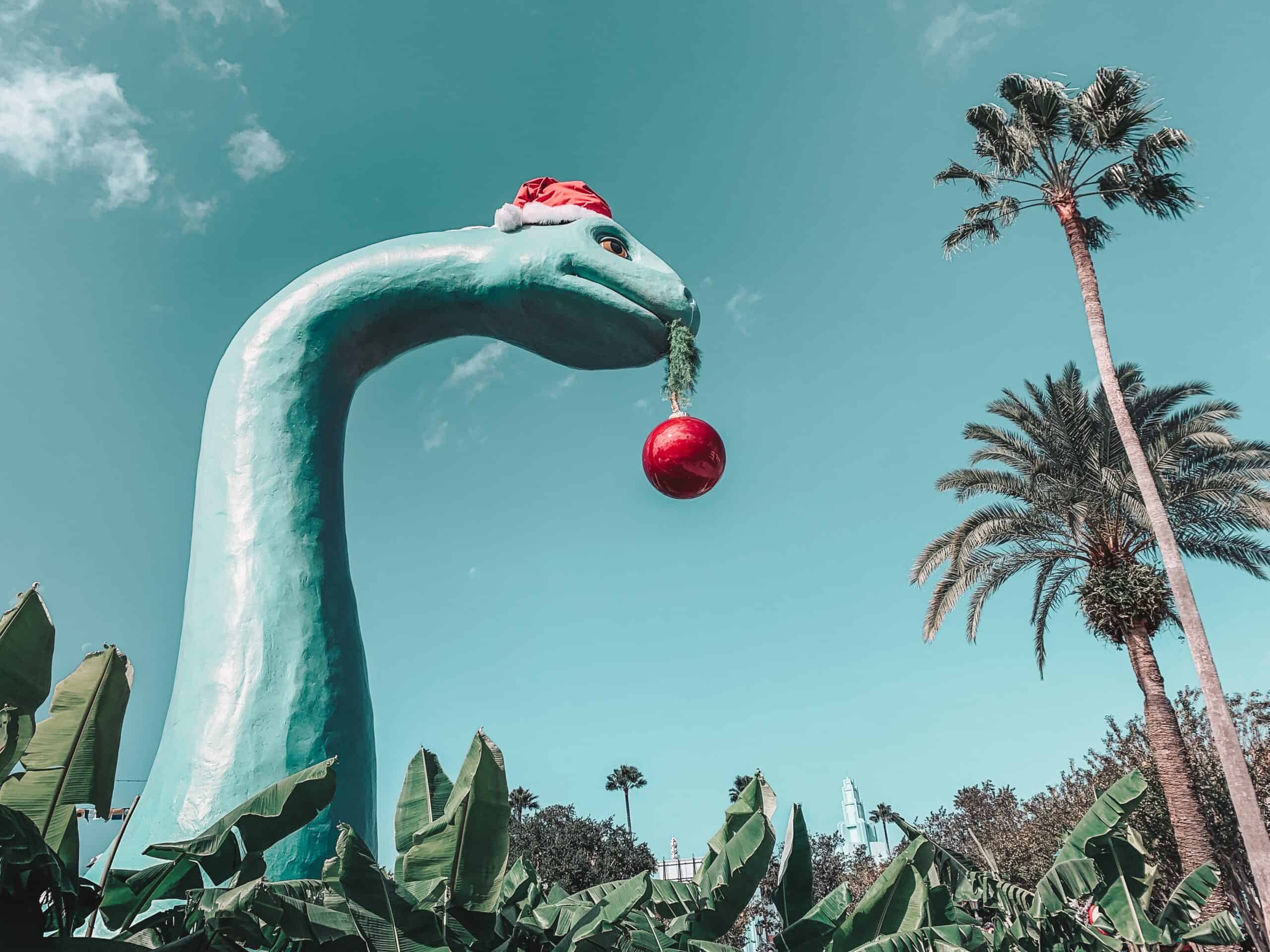 Holiday decorations at Disney World in Orlando Florida
