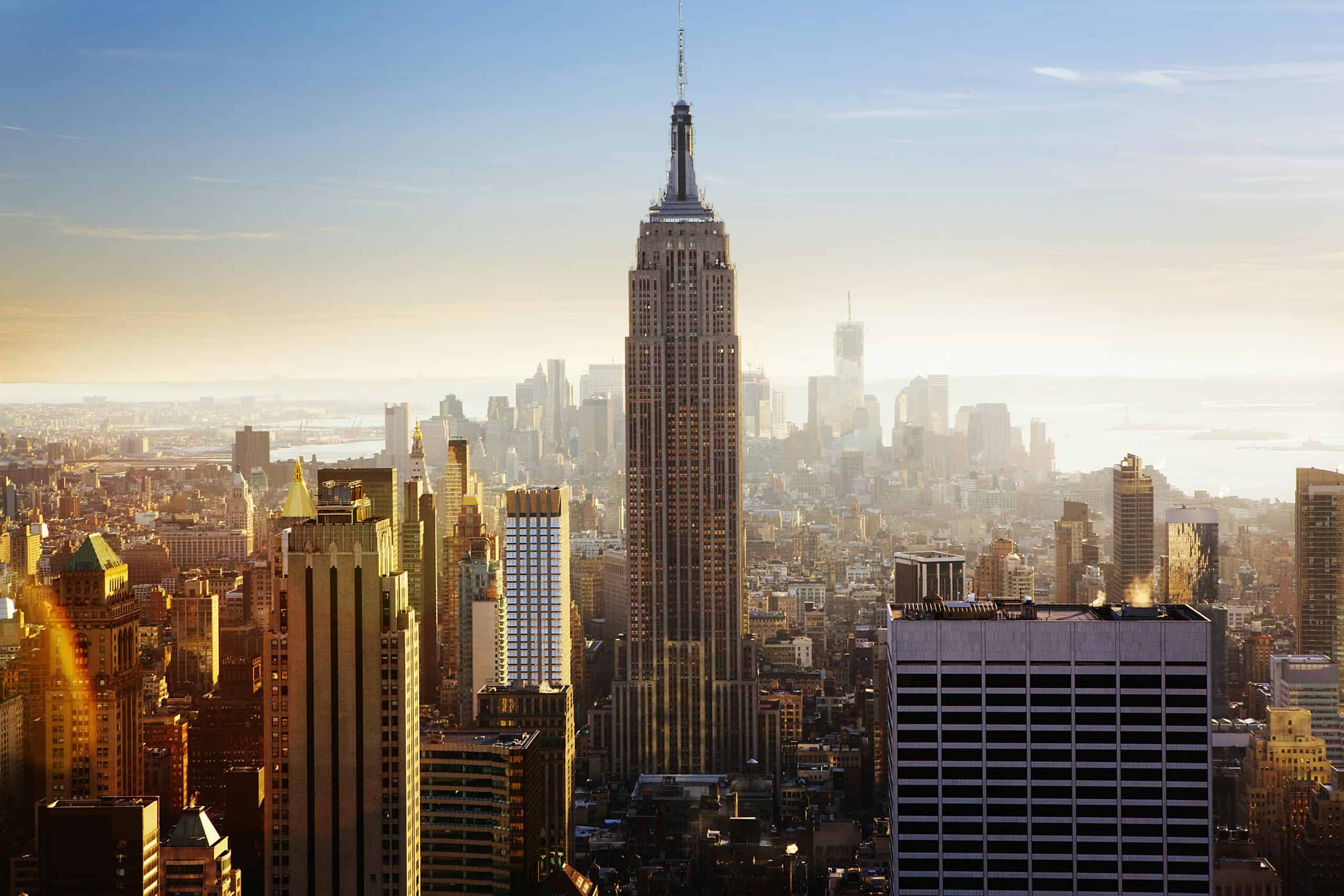 New york city skyline with empire state building