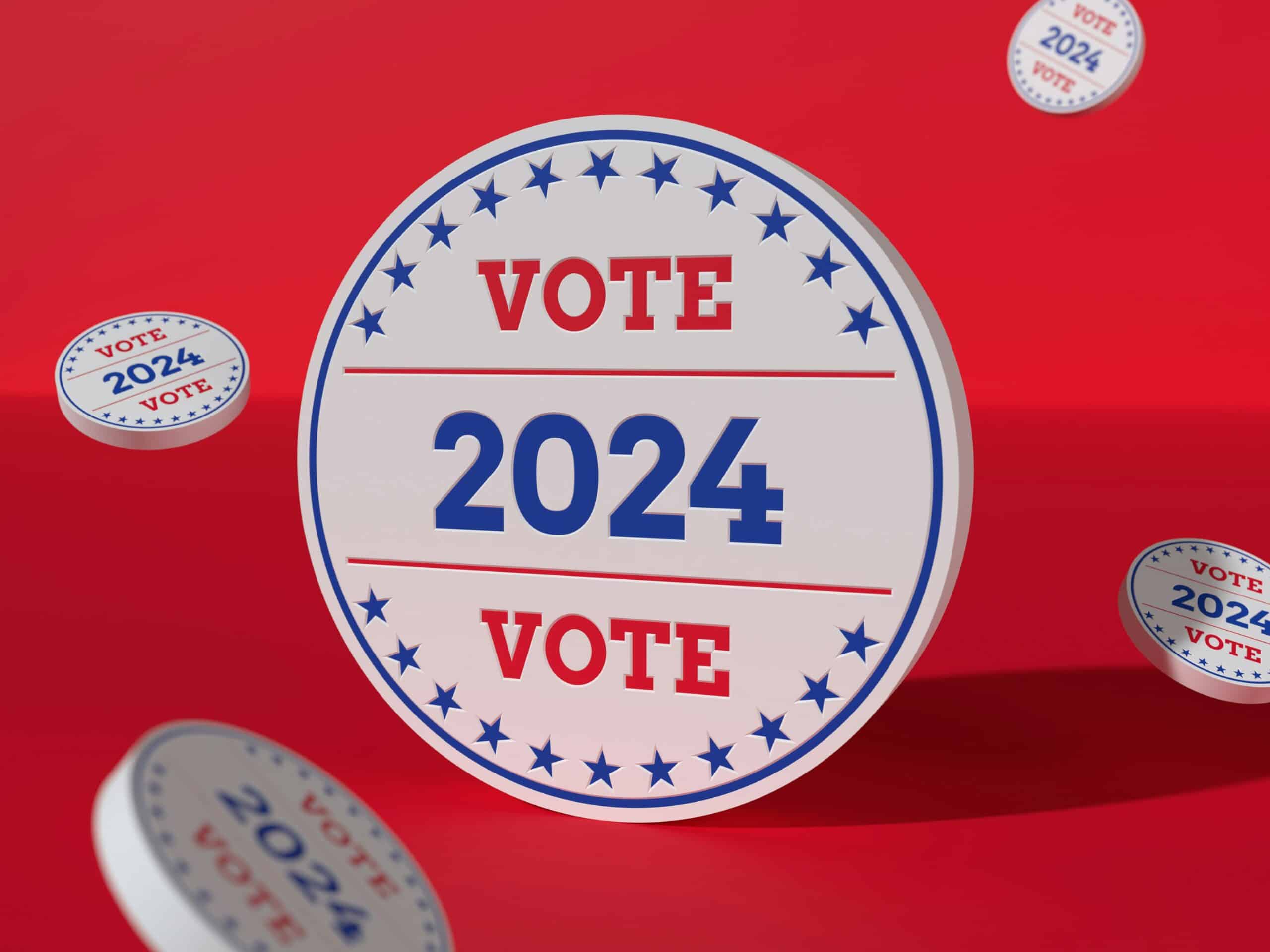 Graphic that says vote 2024 vote