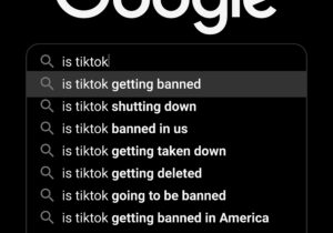 Image of google search relating to TikTok